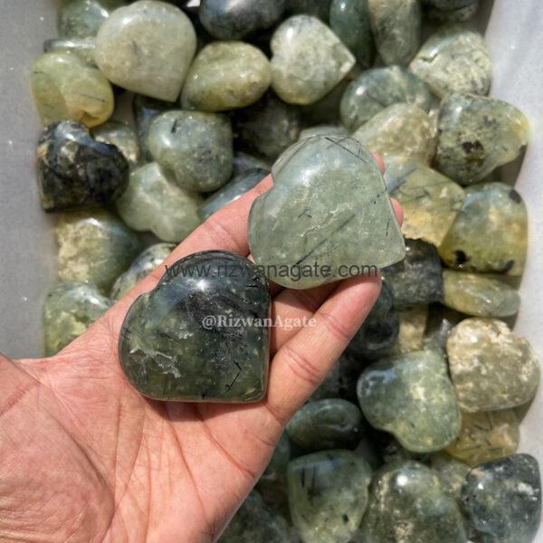 Prehnite Puffy Heart - Image 4