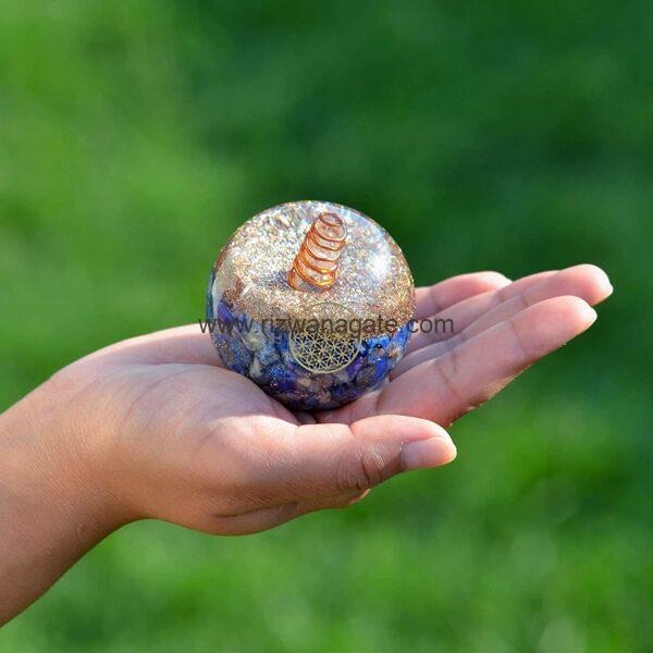 Lapis Lazuli Orgone Sphere - Image 3