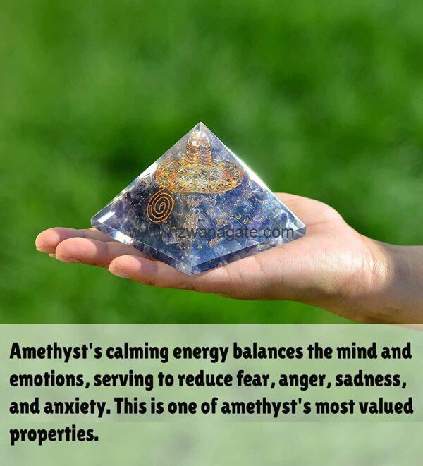 Amethyst Orgone Pyramid - Image 5