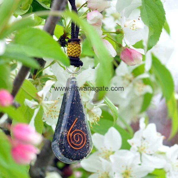 Black Tourmaline Orgone Pendant - Image 2