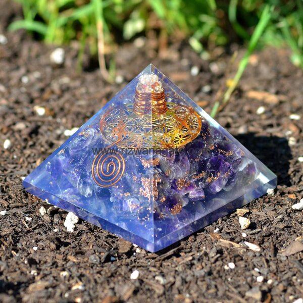 Amethyst Orgone Pyramid - Image 4