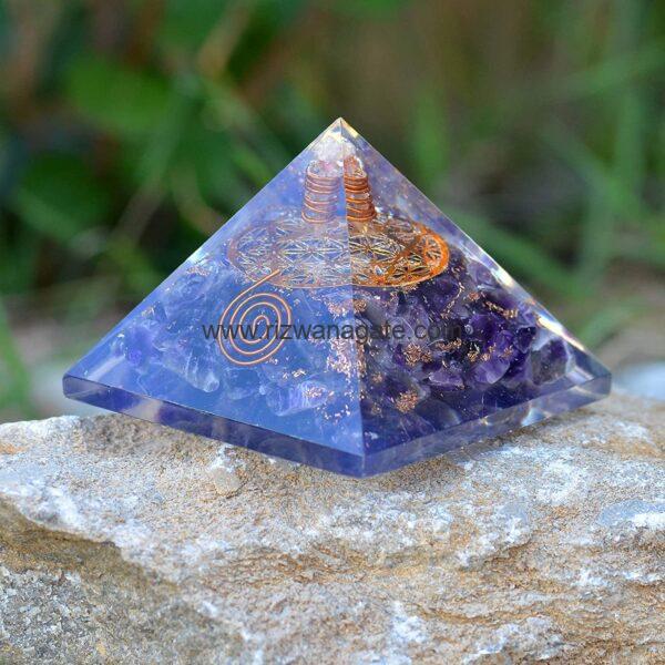Amethyst Orgone Pyramid - Image 3
