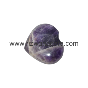 Amethyst Puffy Heart