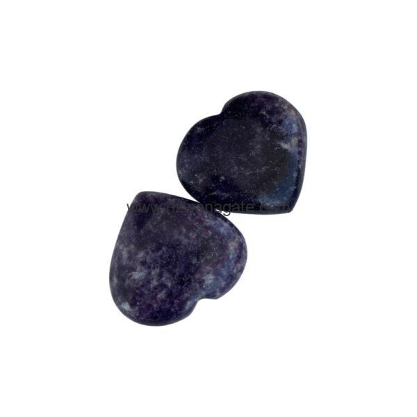 Lepidolite Puffy Heart - Image 2