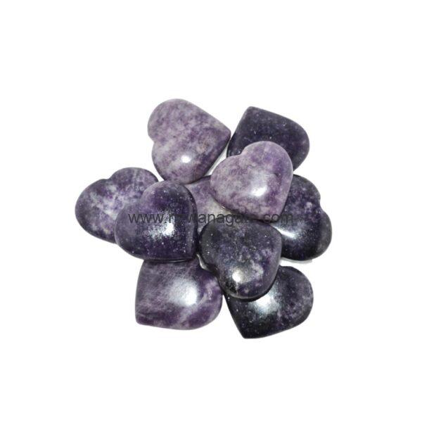 Lepidolite Puffy Heart - Image 3