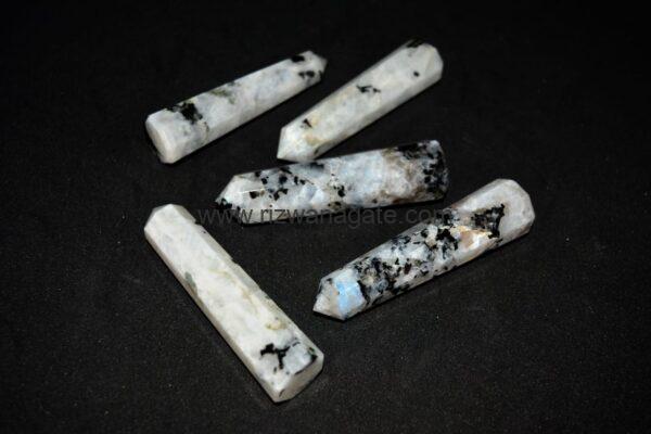 White Rainbow Moonstone Pencil Tower - Image 2