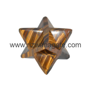 Tiger Eye Merkaba Star