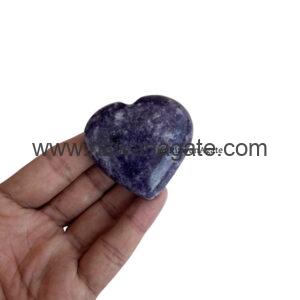 Lepidolite Puffy Heart