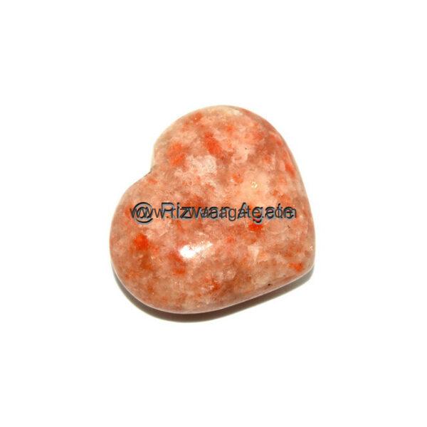 Sunstone Puffy Heart