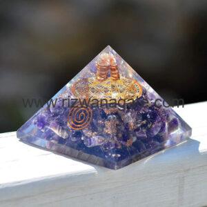 Amethyst Orgone Pyramid