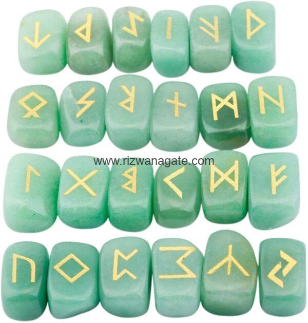 Green Aventurine Rune Set - Image 3