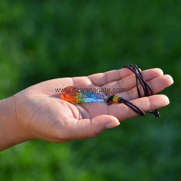 Seven Chakra  Orgone Pendant - Image 5