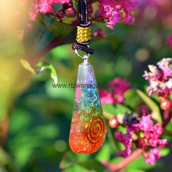 Seven Chakra  Orgone Pendant - Image 3