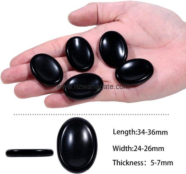 Black Obsidian Worry Stone - Image 2