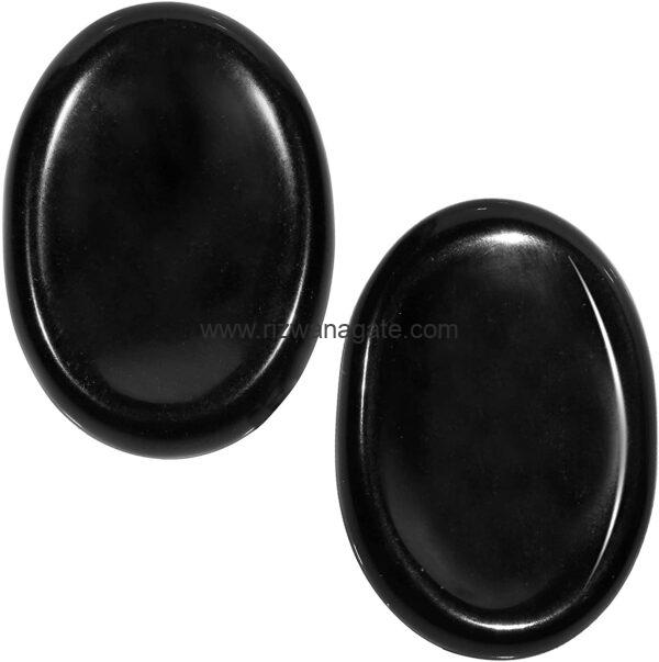 Black Obsidian Worry Stone - Image 4
