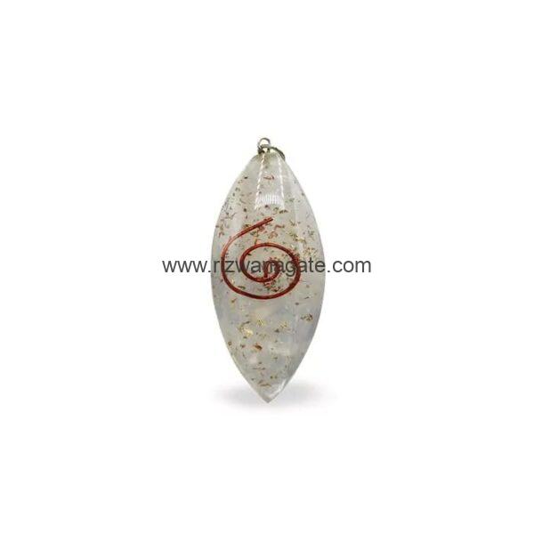 Selenite Orgone Pendant