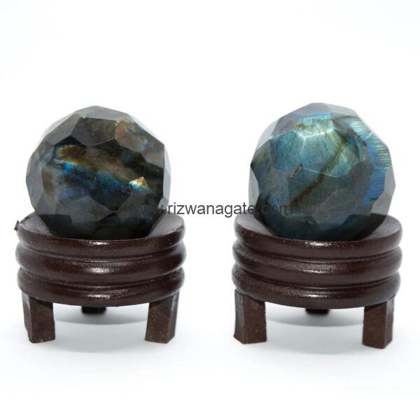 Labradorite Faceted Sphere - Image 2