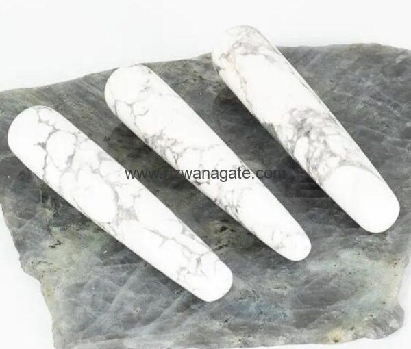 Howlite Smooth Massage Wand - Image 2