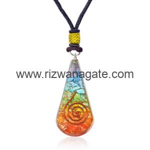 7 Chakra Orgone Pendant