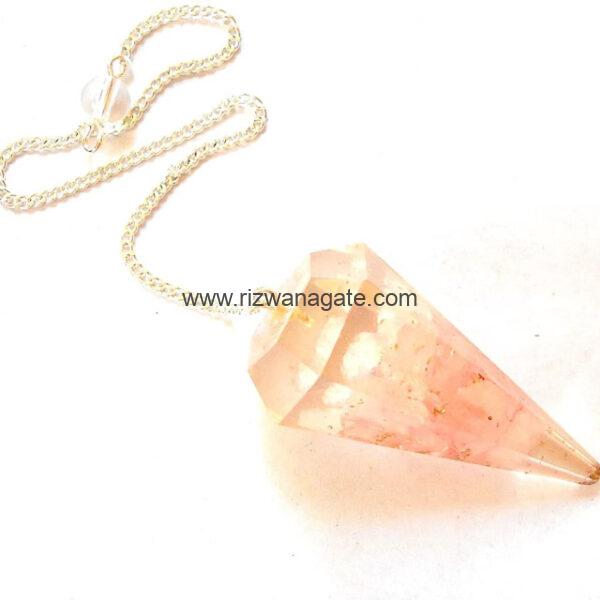 Rose Quartz Orgone Pendulum - Image 2