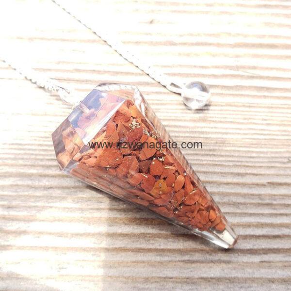 Red Jasper Orgone Pendulum - Image 2