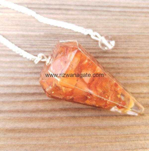Red Carnelian Orgone Pendulium - Image 4