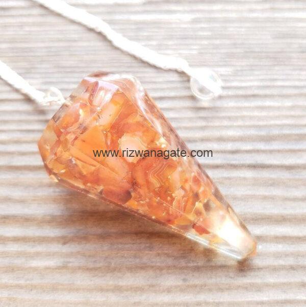 Red Carnelian Orgone Pendulium - Image 3