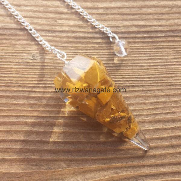 Yellow Jasper Orgone Pendulum - Image 2