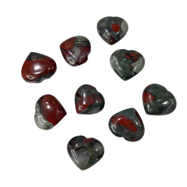African Blood Stone Puffy Heart - Image 5